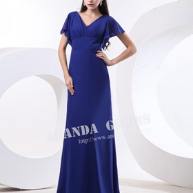 wedding dress: royal blue bridesmaid dresses