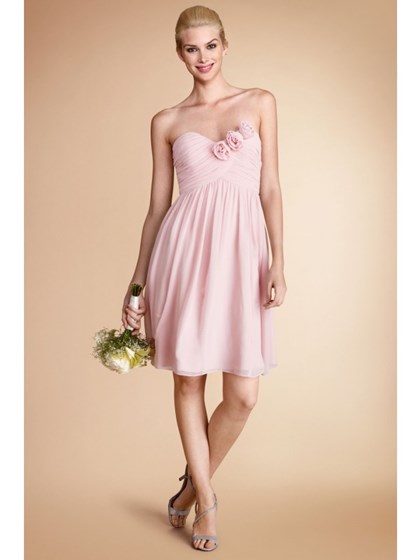 wedding dress: champagne bridesmaids dresses